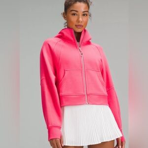 Lululemon fuchsia pink scuba hoodie, size 10